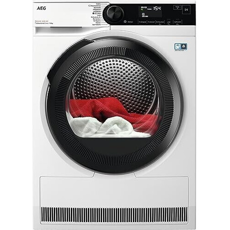 AEG - TR8AMZ68 Wäschtrockner Wärmepumpentrockner 8 kg weiß Kindersicherung Knitterschutz ProSense Woolmark Blue