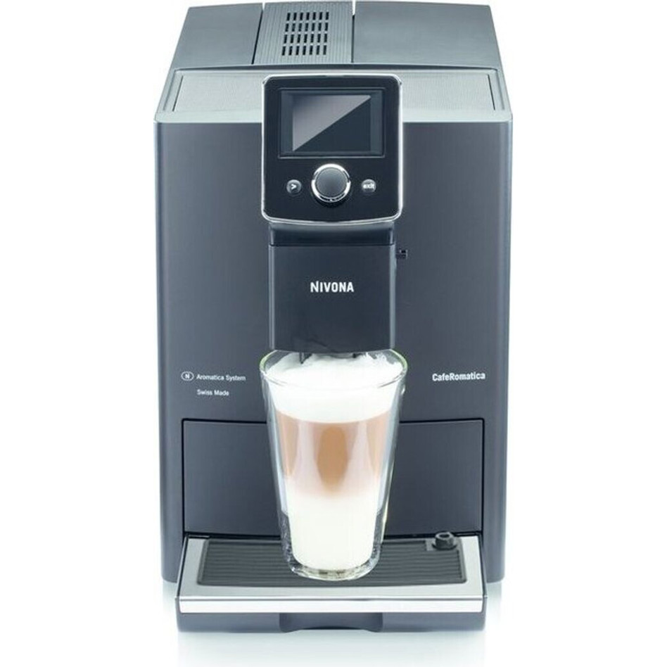 Nivona - CafeRomatica 820 - Kaffeevollautomat - schwarz, Touchscreen, 1,8 l Wassertank, mit Milchaufschäumsystem, One Touch Funktion