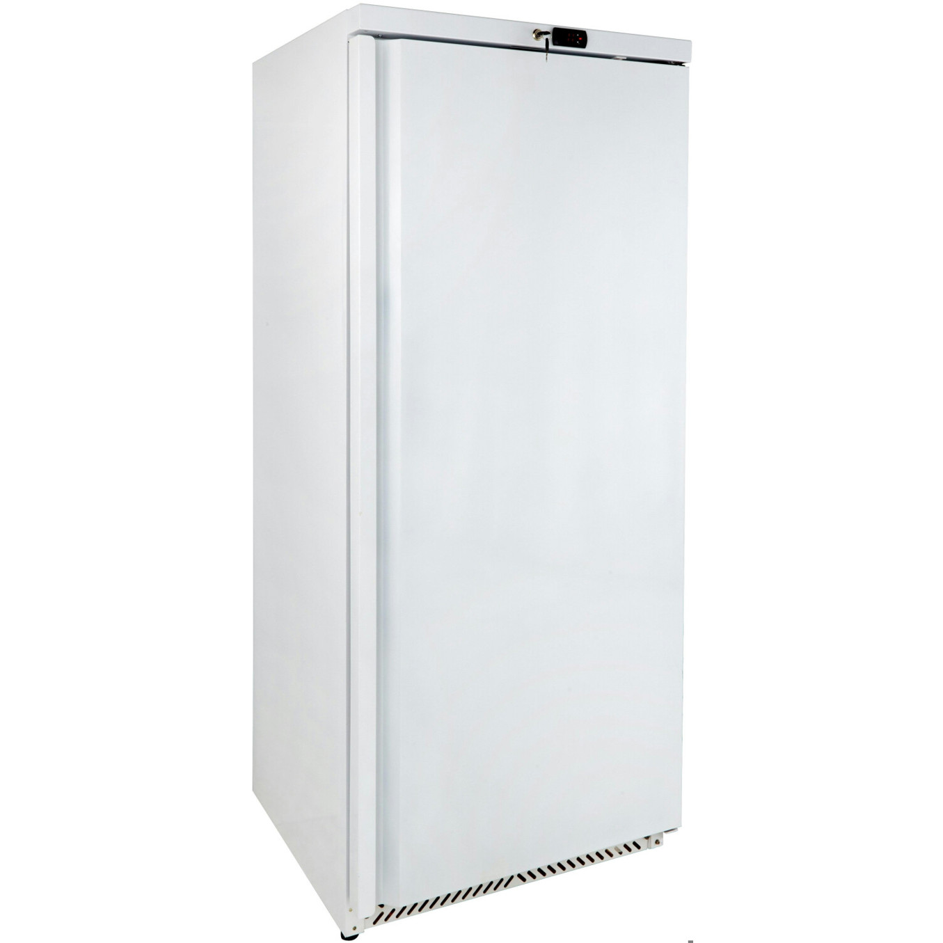 GastroHero - ECO 590 - Gewerbekühlschrank - silber - 376 Liter - rechts - Rollen