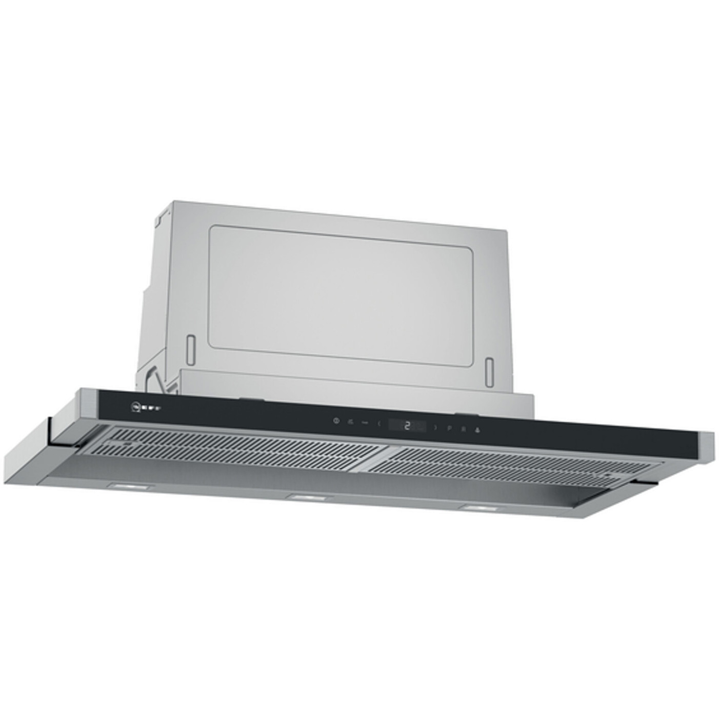 Neff - Flachschirmhaube - D49PU54X1 - Umluft und Abluft - LED-Beleuchtung - 89,8 cm Breite
