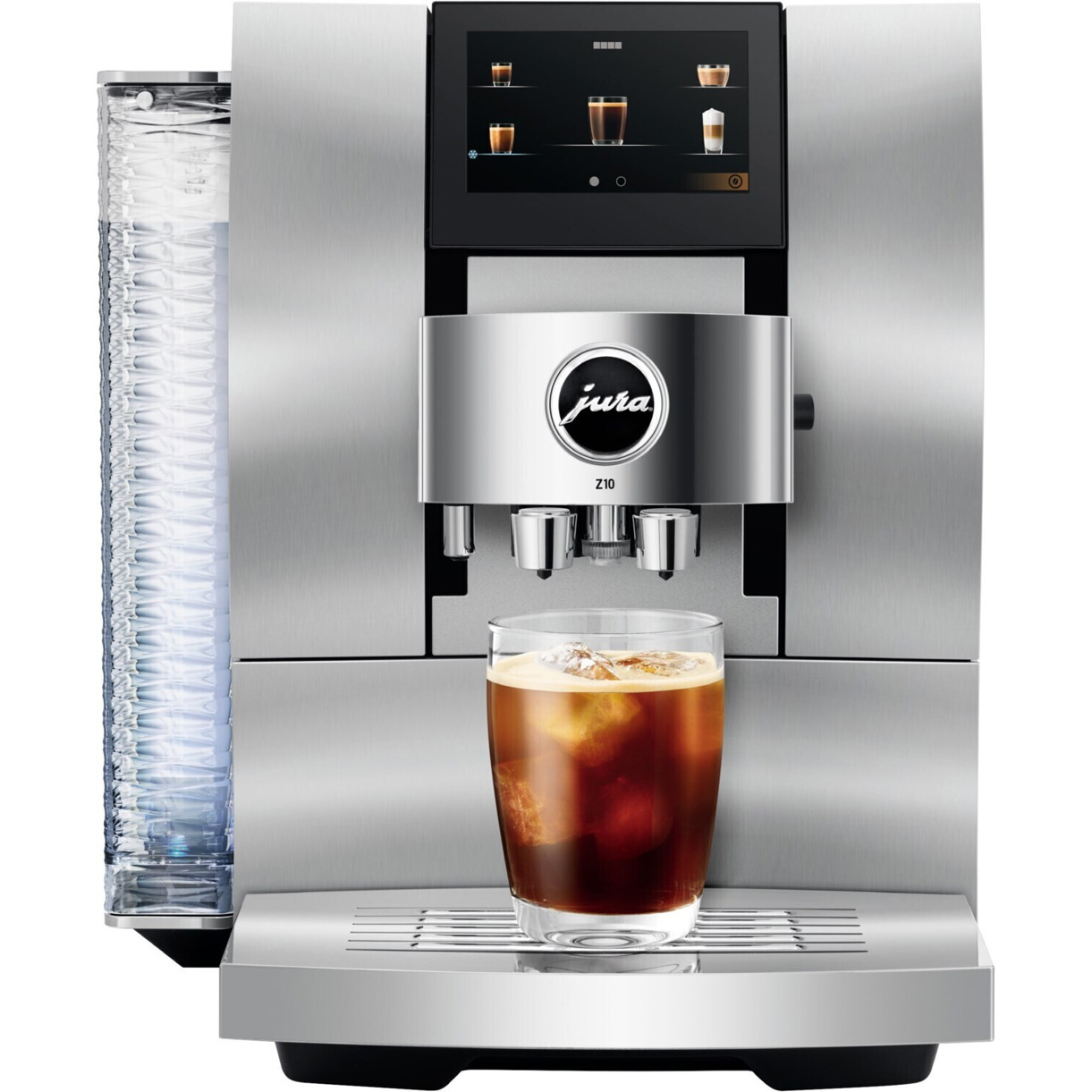 Jura - Z10 Aluminium Weiß - Kaffeevollautomat - Mahlwerk, TFT-Display, Touchscreen, 15 bar, 2,4 l Wassertank, Mahlt Kaffeevollautomat