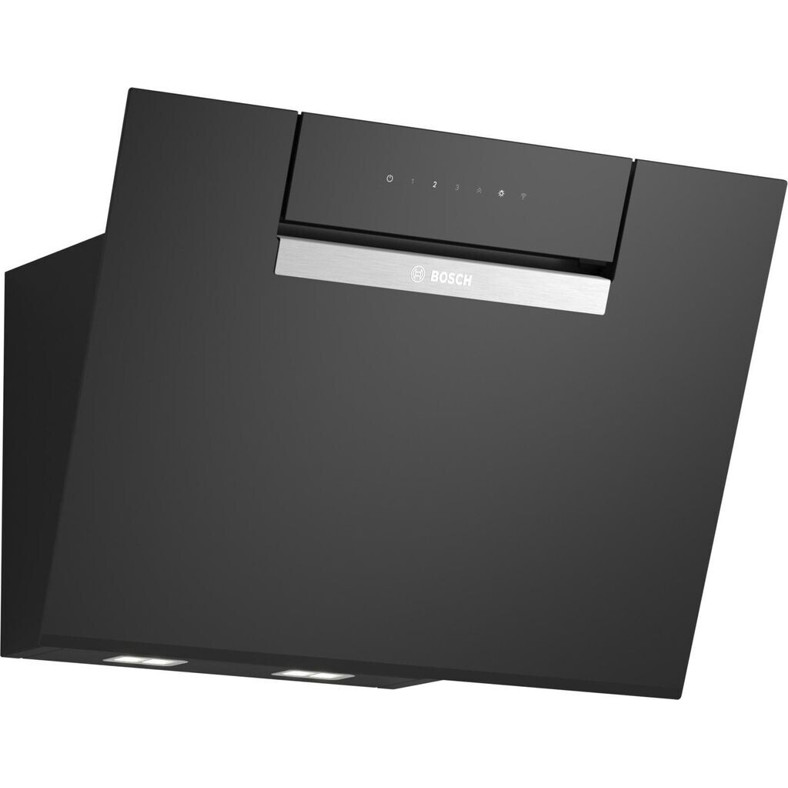 Bosch DWJ67FN60 Dunstabzugshaube - Serie 4, Wandhaube, schwarz, LED-Beleuchtung, Home Connect, WLAN-fähig, 427 m³/h, 53 dB