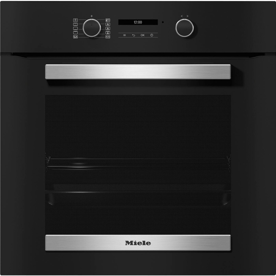 Miele - H 2467 B EL - Einbaubackofen - schwarz, WLAN, Heißluft plus, Teleskopauszug, kühle Front, 76 Liter