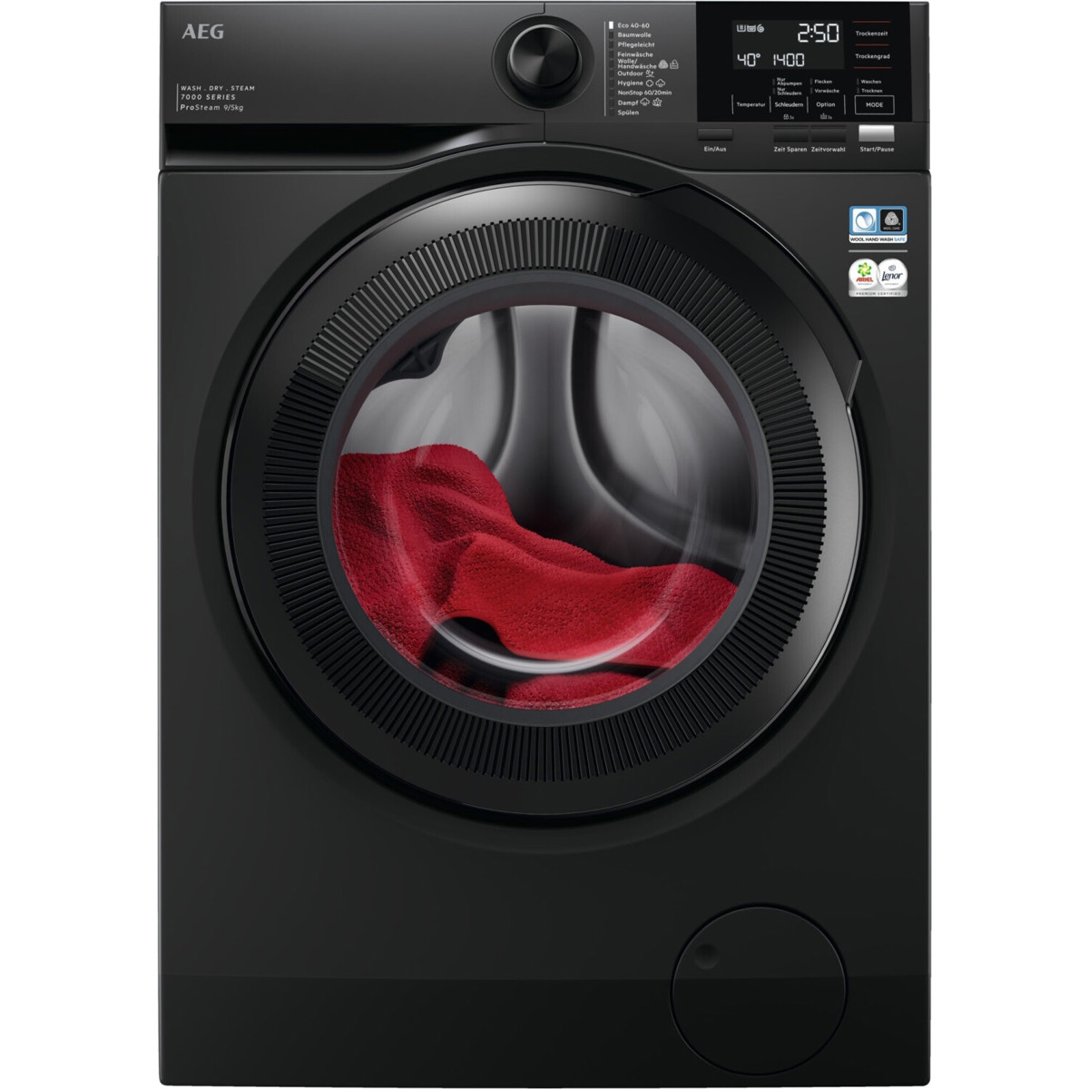 AEG - LWR7S65690 - Waschtrockner - frontlader - 9 kg Waschen - 1,5 kg Trocknen - 1600 U/min - Anthrazit