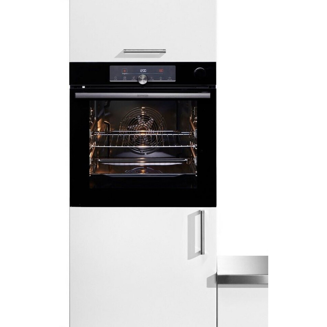 Gorenje - Backofen BGWI - BPSA6747A08 - mit Pyrolyse, Dampfunterstützung, WLAN & App-Steuerung - 77 Liter - schwarz