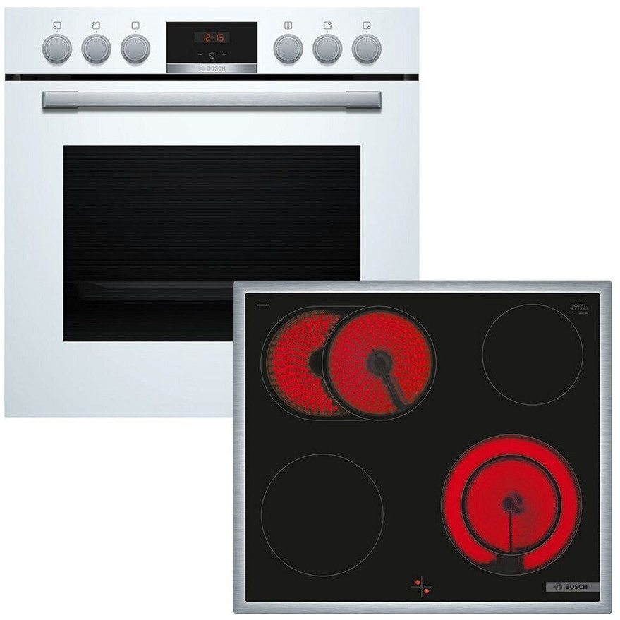 Bosch - Elektroherd-Set Serie 4 - HND411LW63 - 4 Kochzonen, 71L, weiß