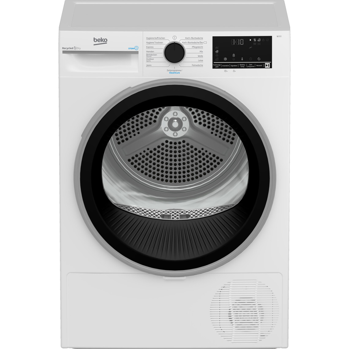 Beko - Wäschetrockner - B3T4224SD - Wärmepumpentrockner mit 8 kg Füllmenge weiß