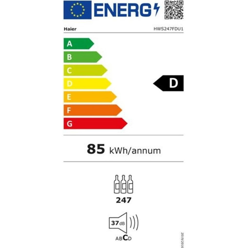 Haier HWS247FDU1 Weinkühlschrank - grau - 247 Flaschen