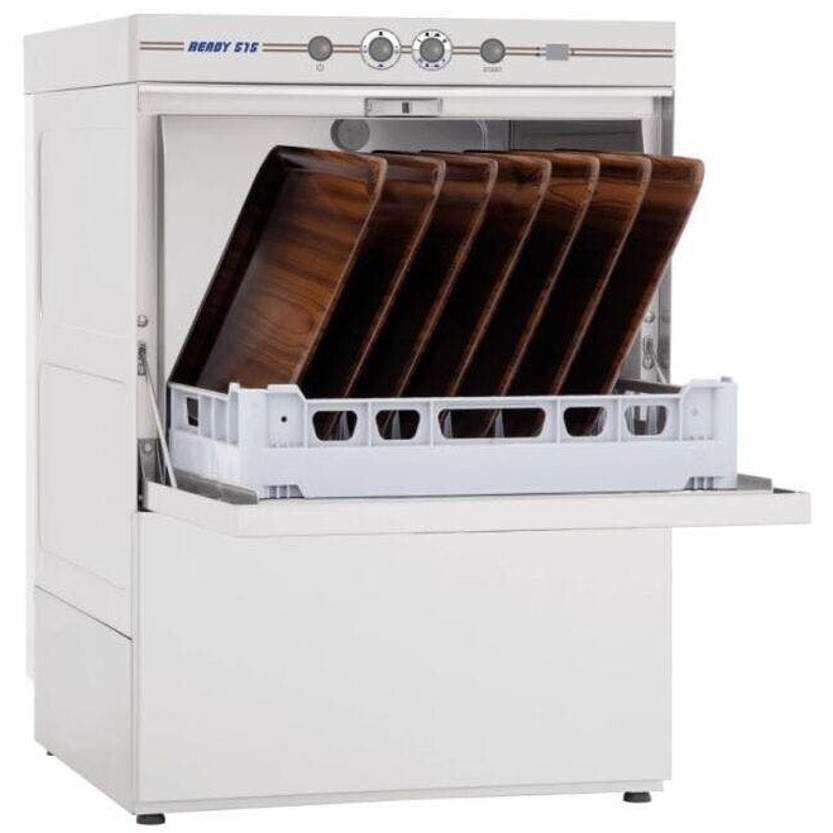 KBS Geschirrspüler GN 800 - Gastro-Spülmaschine mit Selbstreinigungsprogramm, Wasserenthärter, klarspül- und Laugenpumpe, 82 cm Höhe + 500 x 500 mm Korbbestimmmung