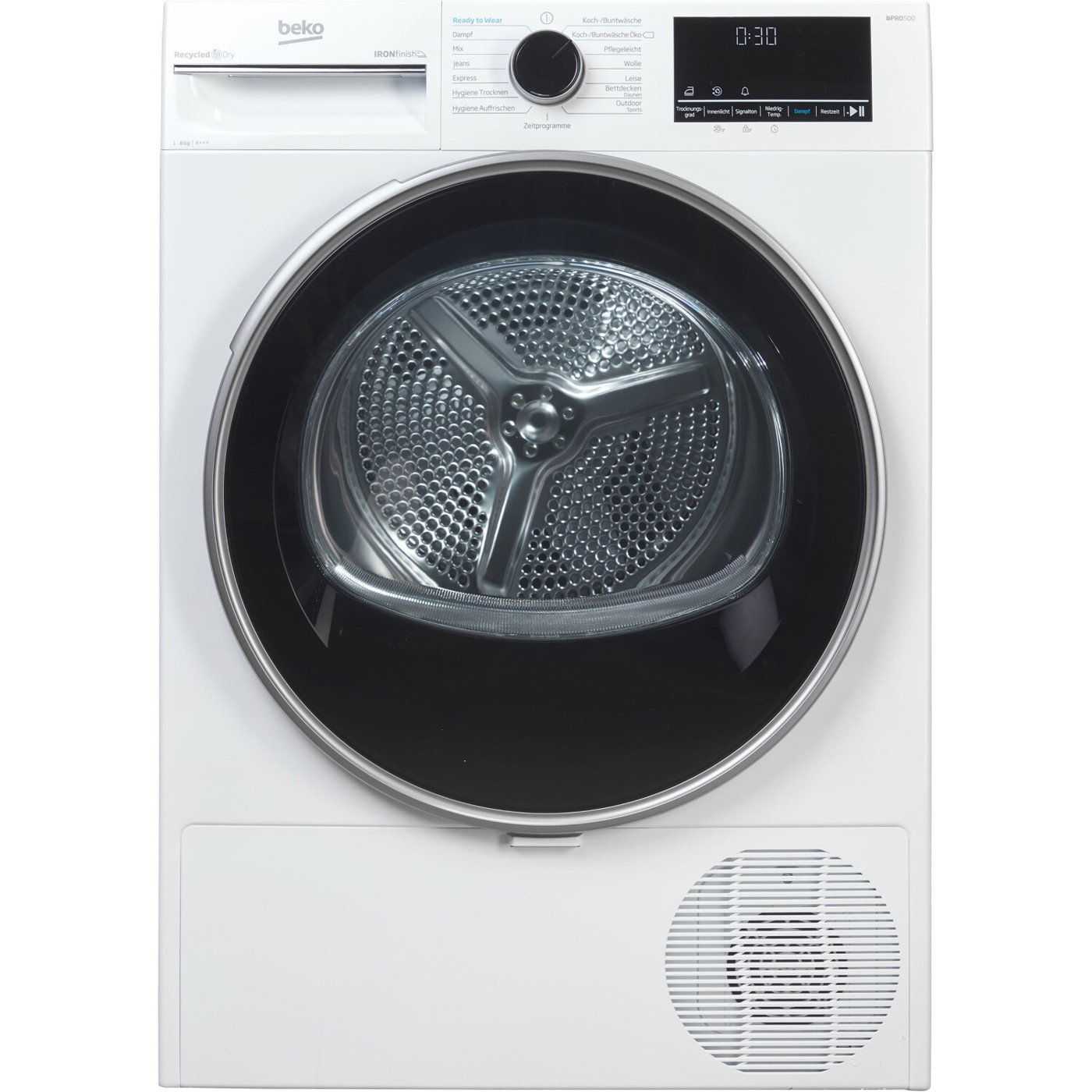 Beko B5T4824IF Wärmepumpentrockner 8 kg weiß Knitterschutz