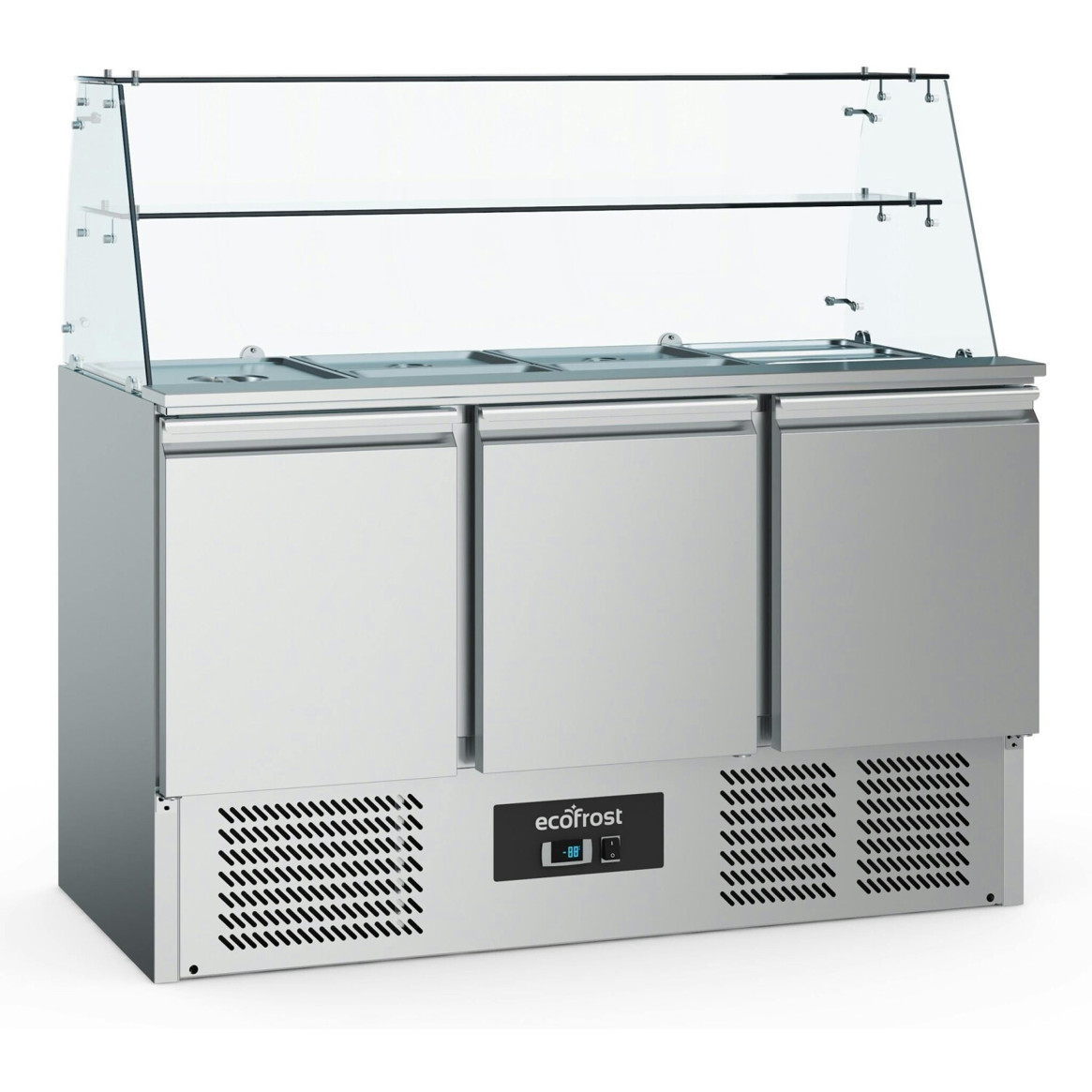 Combisteel - ECO-7950.5110 - freistehende Kalte Theke aus Edelstahl - silber