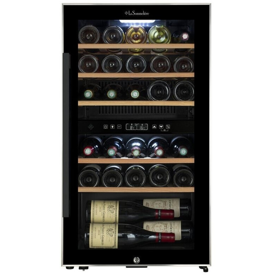 La Sommelière - ECS31.2Z Weinkühlschrank - 29 Flaschen, 2 Zonen, schwarz, freistehend