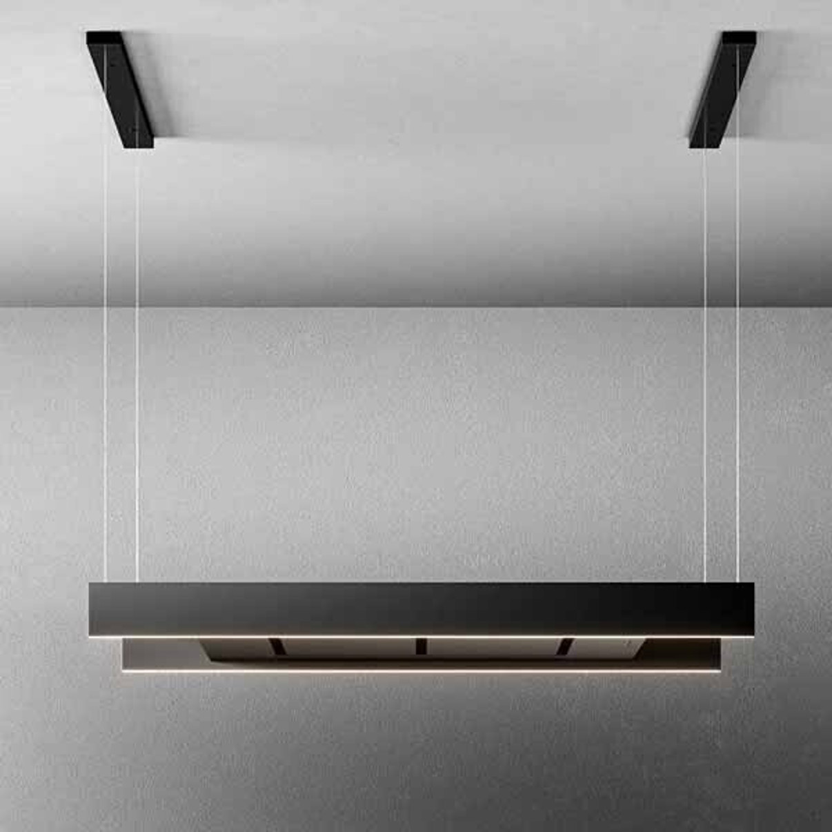 Falmec - Light 120 - Inselhaube - schwarz - 120 cm - LED-Beleuchtung