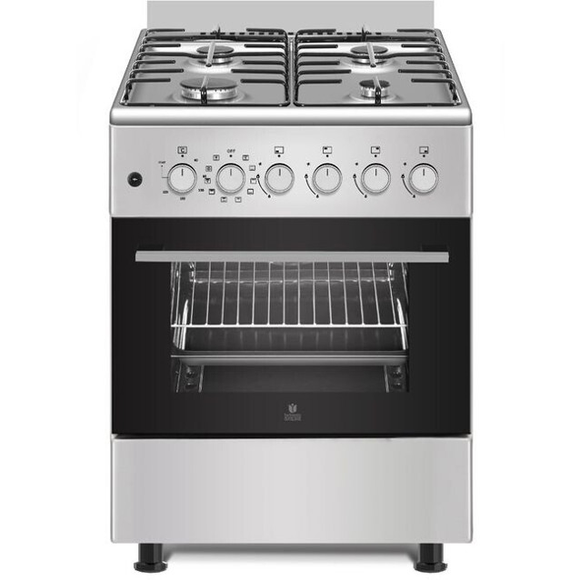 Gasline - Gasherd - SHGE6060FGIX - 60cm Standherd, 4 Gaskochstellen, silber