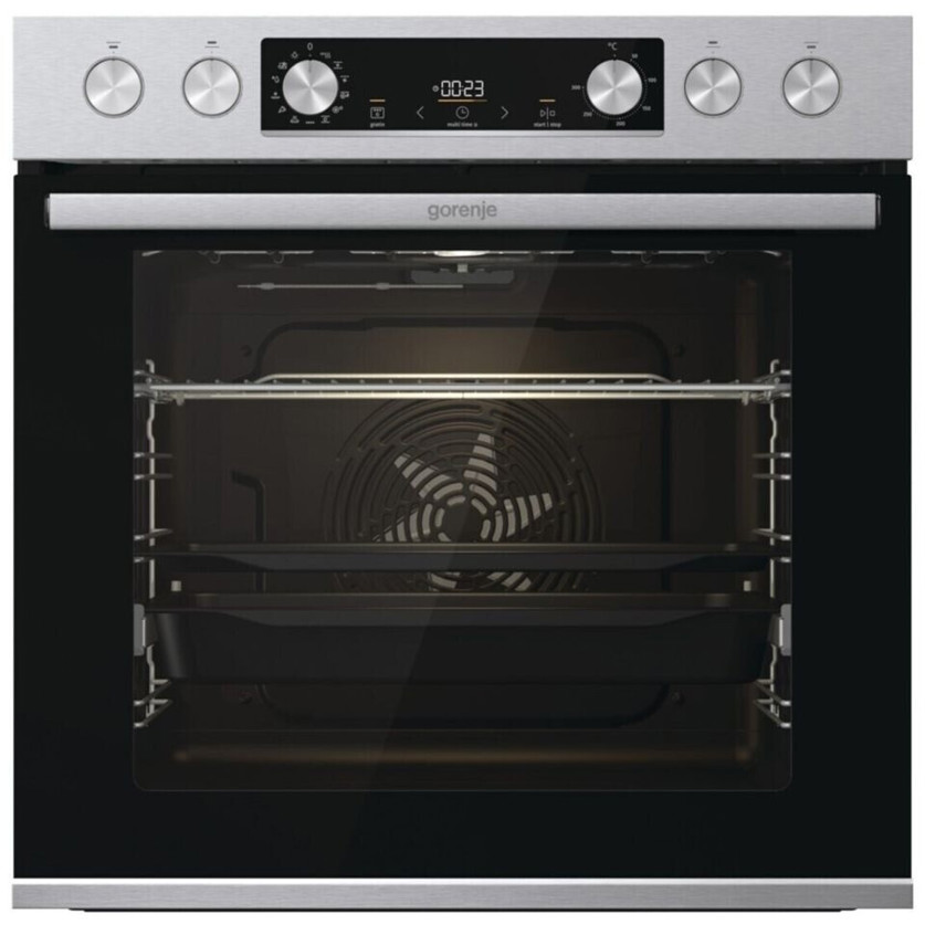 Gorenje - Induktionsherd-Set BCSI6737E06X - Duo Serie - silber - 77 Liter - Katalyse