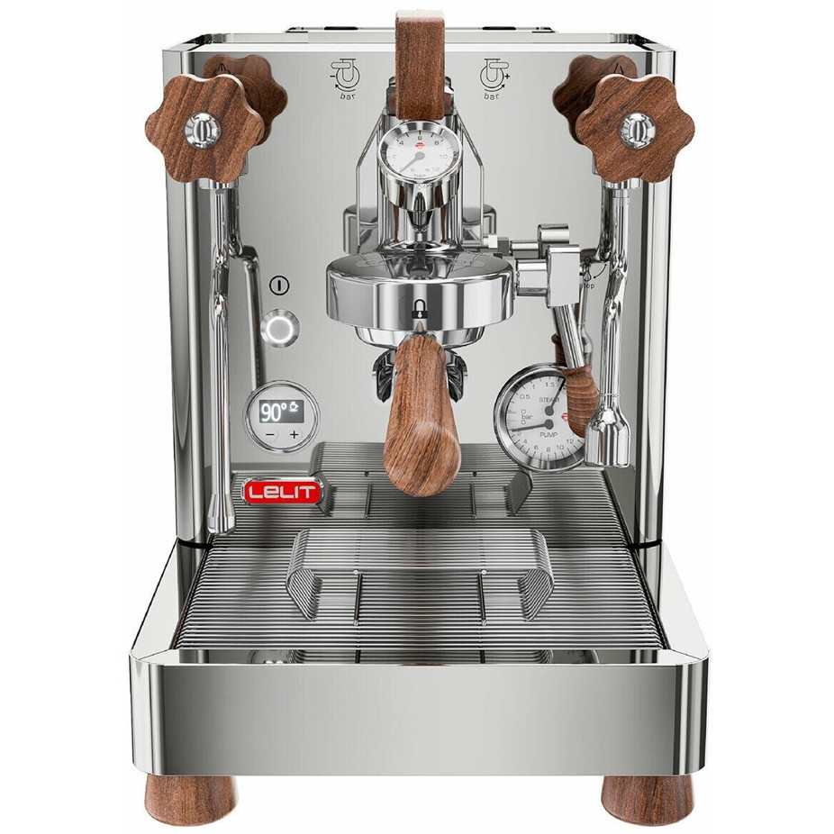 Lelit - Bianca - PL162T-EU V3 - Espressomaschine - Dualboiler, Edelstahl, silber, 2,5 l Wassertank, mit Milchaufschäumdüse