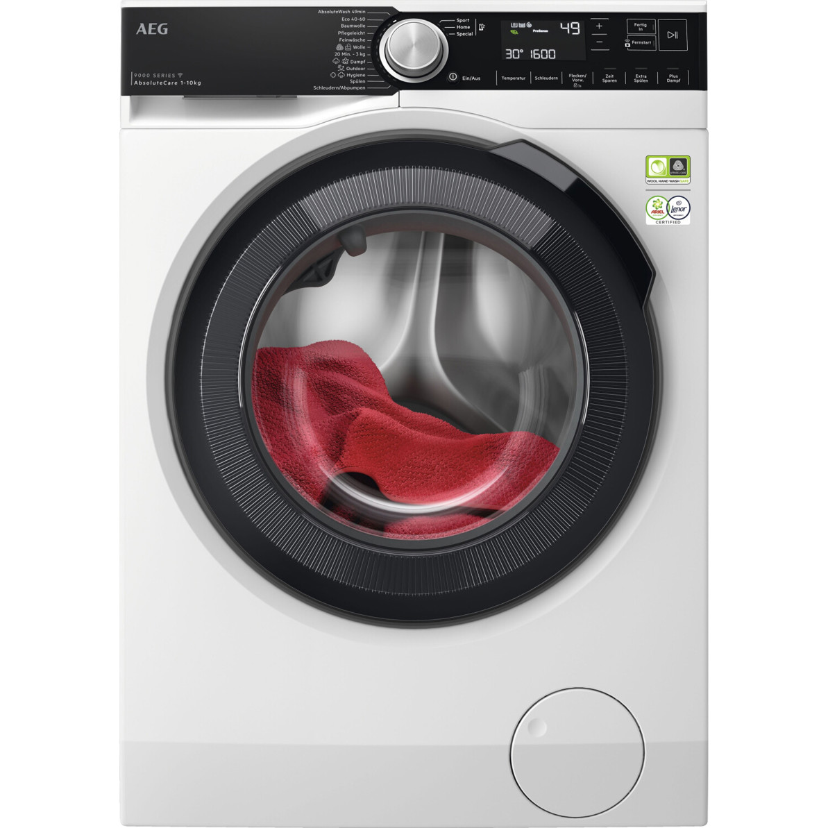 AEG - Waschmaschine - LR9W80600 - 10 kg - weiß - WLAN - ProSteam