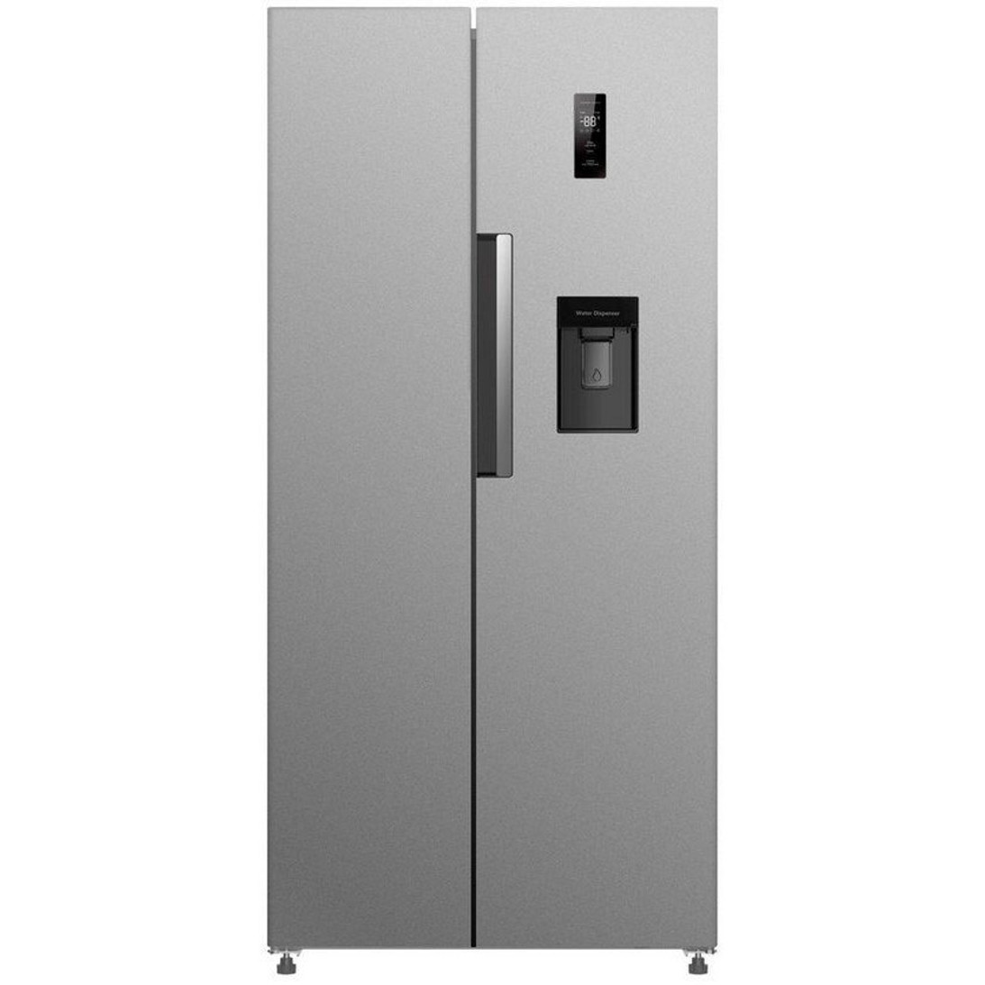 PKM - SBS490NFWDIXJ Side-by-Side-Kühlschrank - No-Frost - silber, grau