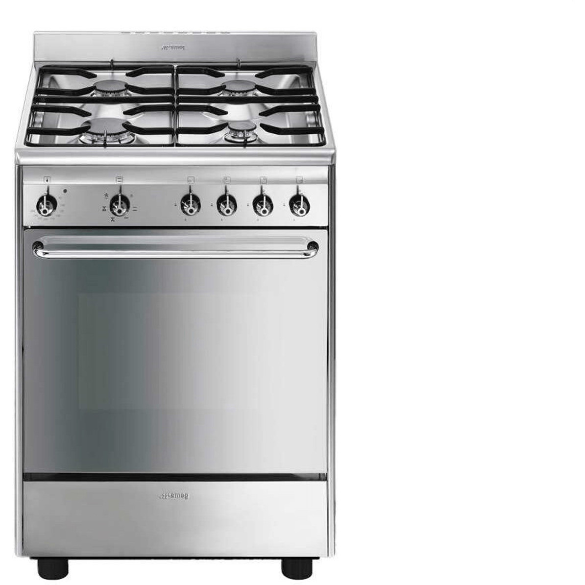 Smeg - Standherd SCD60EMX9 - silber - 60 cm Breite