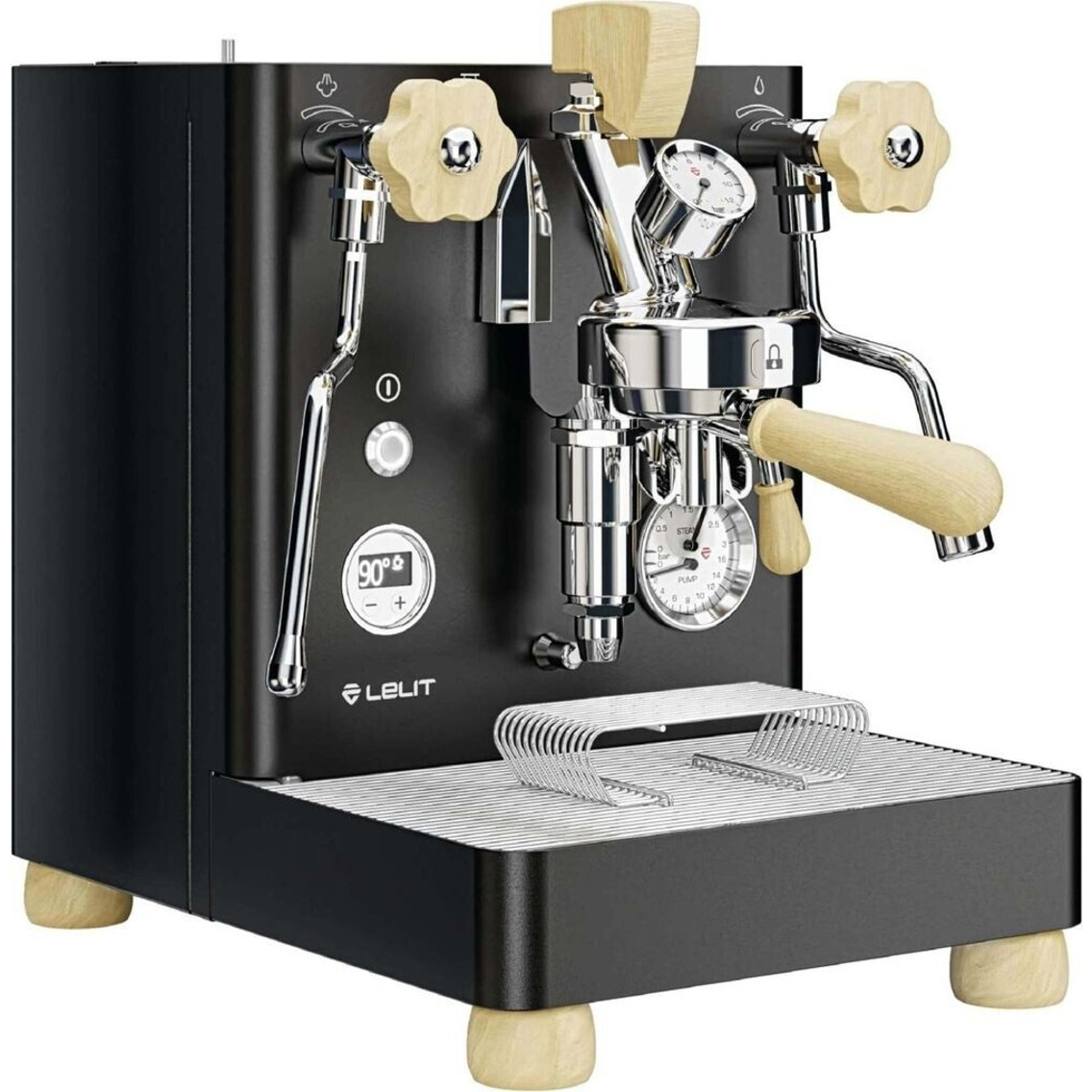 Lelit - Bianca V3 - PL162T - Siebträgermaschine - Dualboiler, mit Milchaufschäumdüse, schwarz