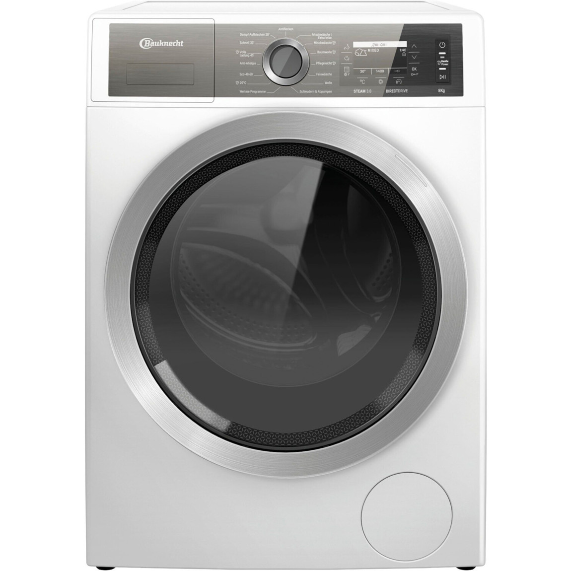 Bauknecht - Waschmaschine B7X 89E Silence DE - 8 kg - 1.400 U/Min - Dampffunktion - weiß