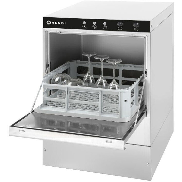 Hendi - Gläserspüler K40 - 233023 - Gastro-Spülmaschinen - 400x400mm Korbmaße, Besteckkorb, Laugenpumpe