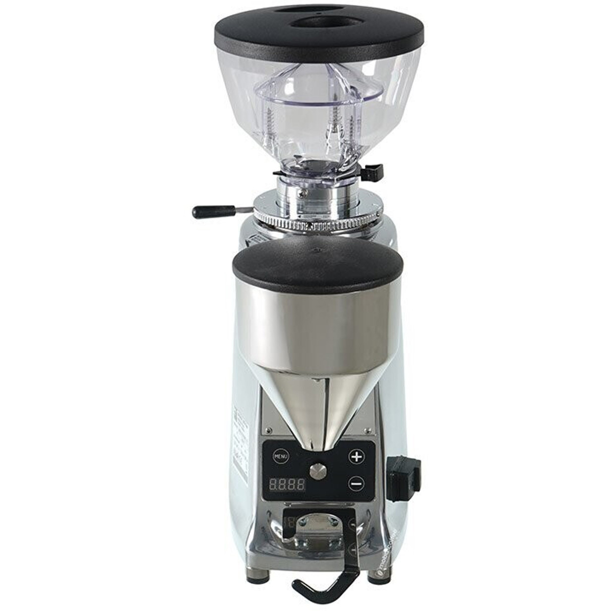 Mazzer - Mini Elektronik B - polierte Aluminiumhaube - elektrische Kaffeemühle - 600 g Fassungsvermögen