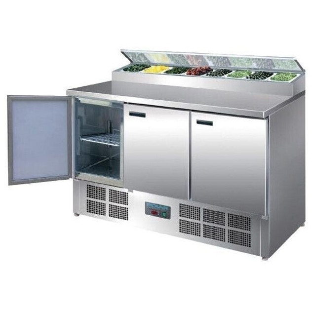 Polar Refrigeration - Gekühlte Saladette und Pizzatisch - 5050984131912 (G605) - Kühltechnik - 390 Liter