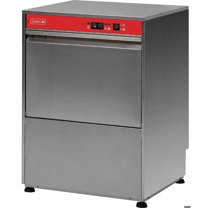 Gastro M - Gewerbegeschirrspüler dw50 - 500 x 500 mm, Wasserenthärter, Ablaufpumpe, doppelwändig