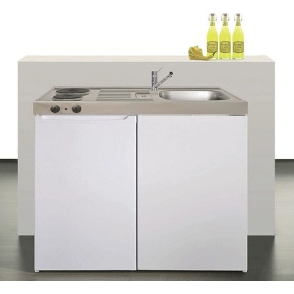 Stengel - ME 100 - Miniküche mit Elektrogerät - 100 cm Breite, 73 L Kühlschrank, 8 L Gefrierbereich, 41 dB(A)