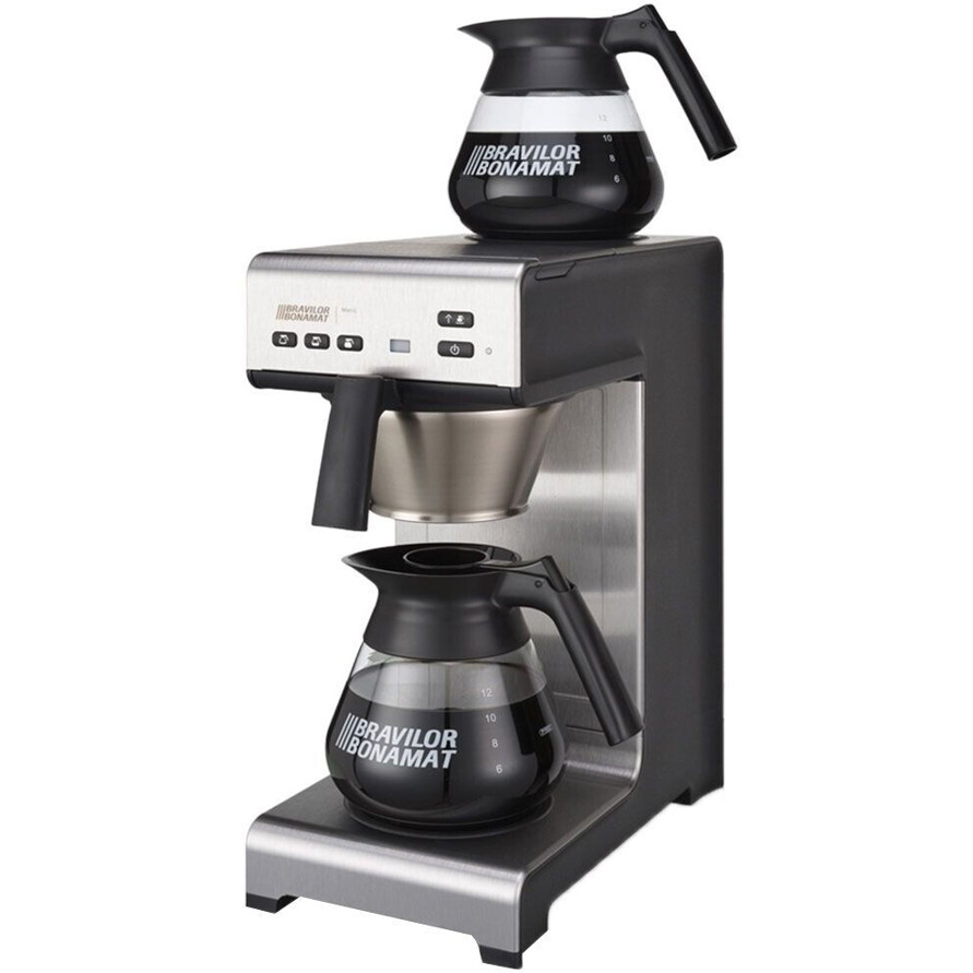 Bravilor Bonamat - Matic 2 - Filterkaffeemaschine - silber - 12 Tassen - mit Glaskanne - Warmhalteplatte