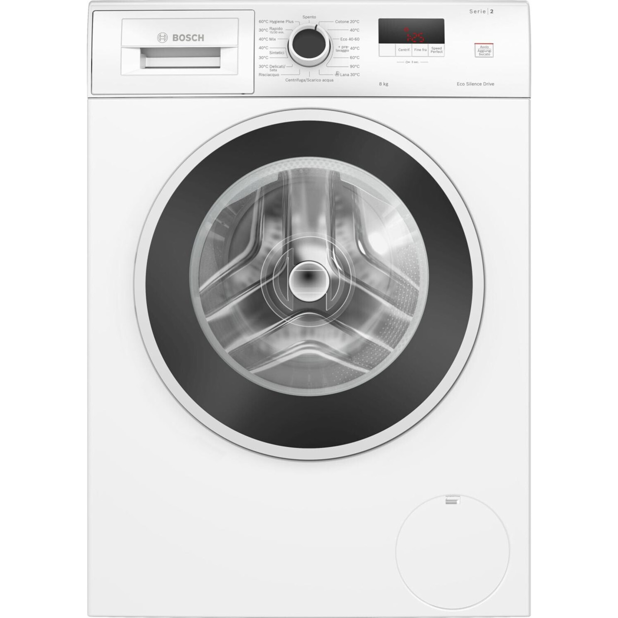 Bosch - Serie 2 Waschmaschine - WGE03200IT - 8 kg - weiß