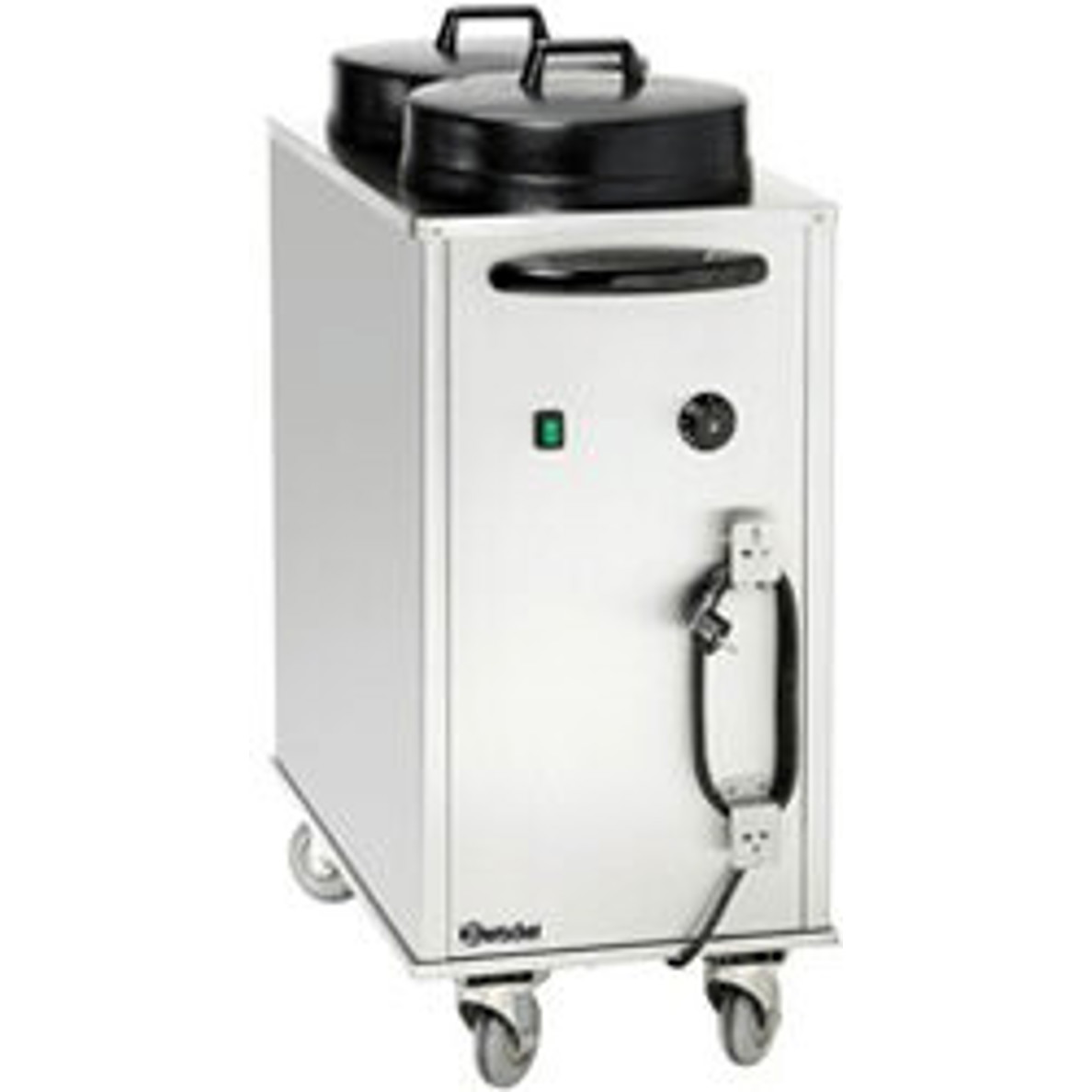 Bartscher - Tellerwärmer - 103065 - Edelstahl-Optik, silber, 100 Teller, 30-110°C, 2kW