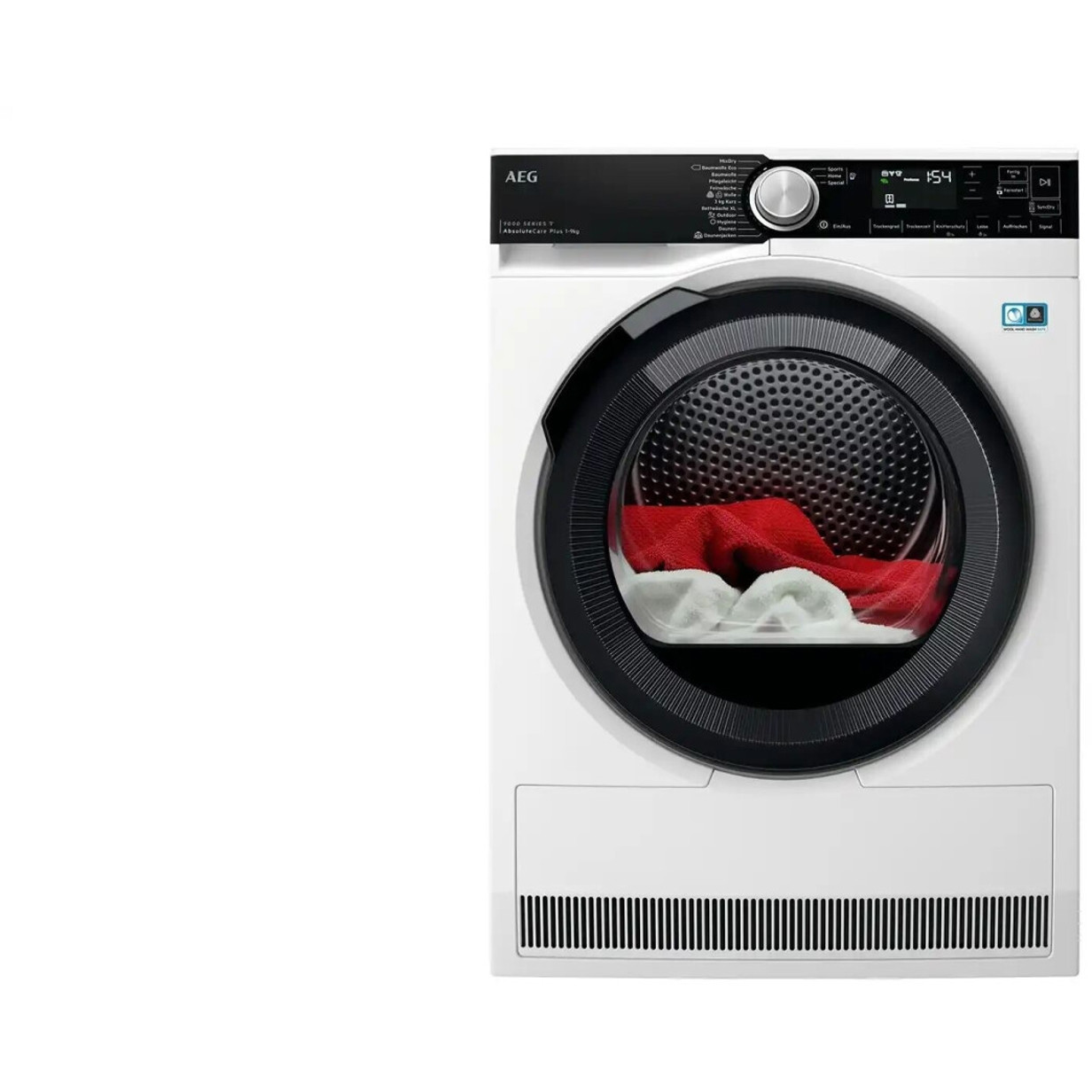 AEG TR9W80690 Wäschetrockner 9 kg Wärmepumpentrockner weiß/blau mit WLAN