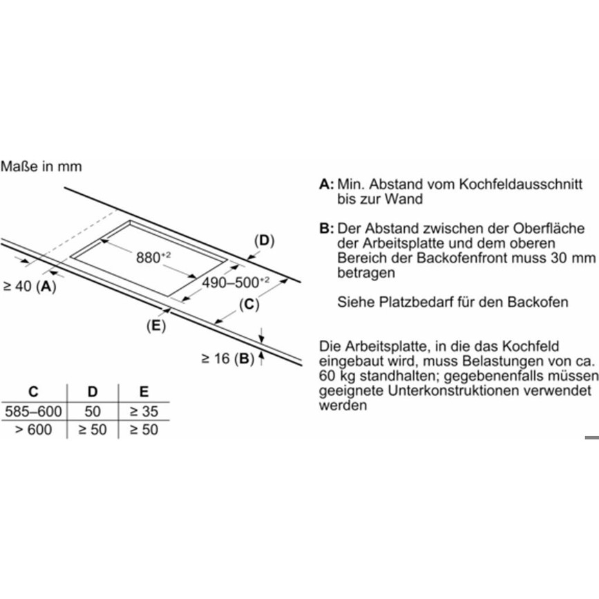 Neff - Induktionskochfeld T69TTX4L0 - Bratsensor, 5 Kochzonen, FlexInduction, Home Connect - schwarz