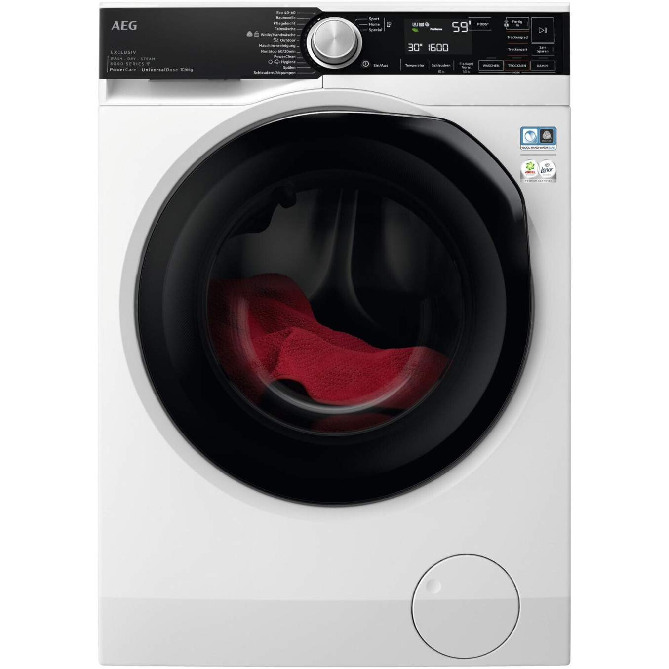AEG LWR8WEP1609 Waschtrockner weiß 10 kg 1600 U/min WLAN