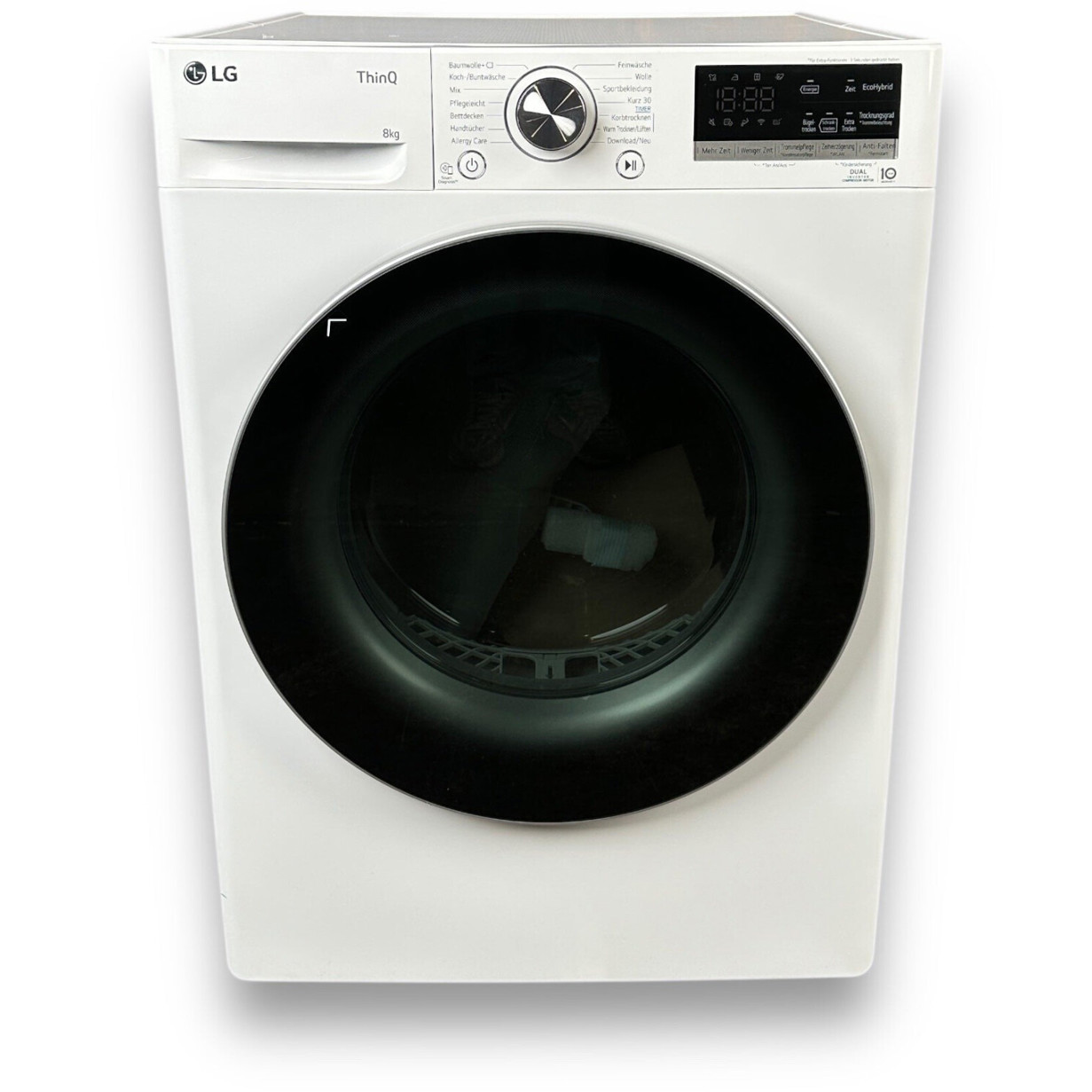 LG - Wäschetrockner - RT80V9C - Wärmepumpentrockner mit 8 kg Füllmenge und Inverter Motor