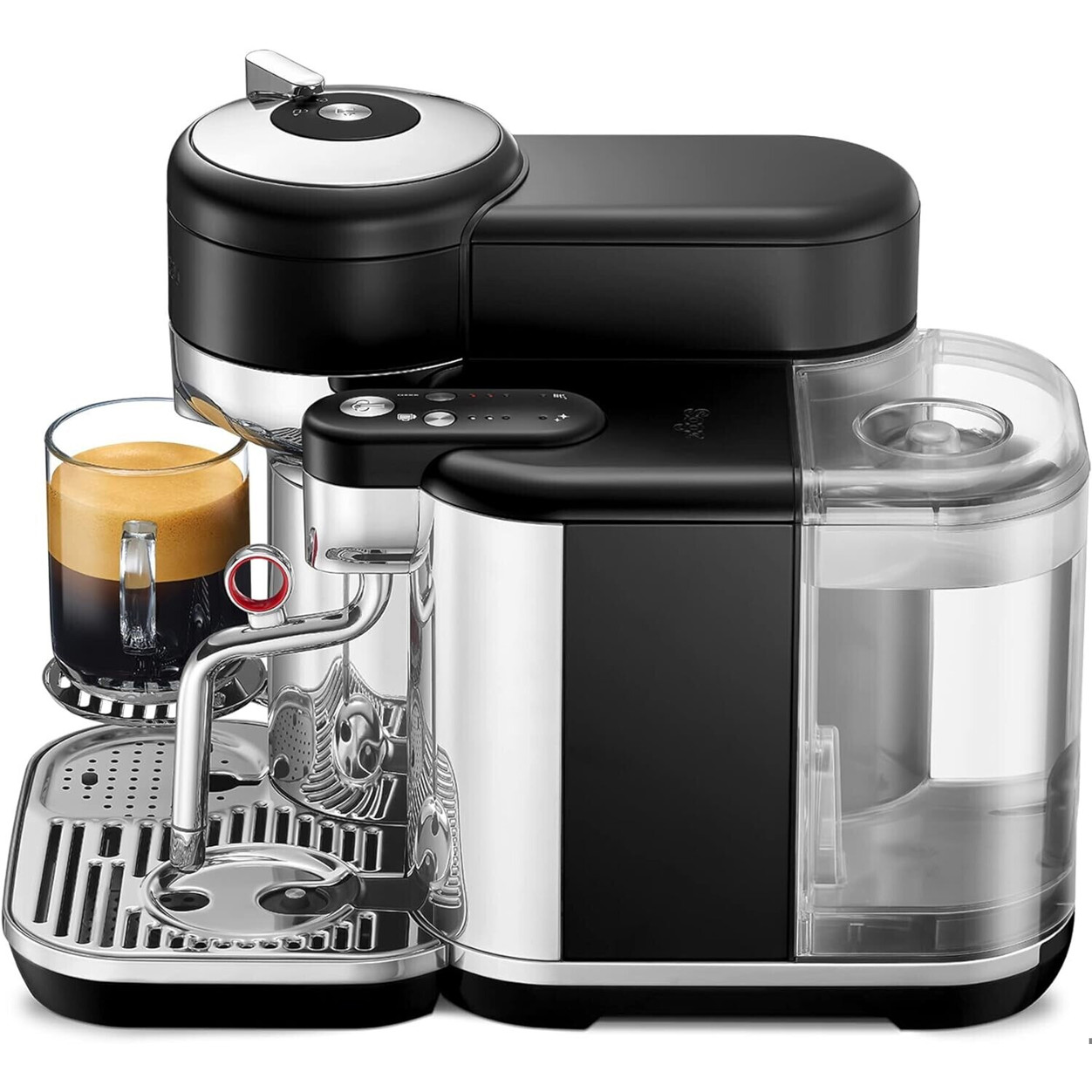 Nespresso - Vertuo Creatista - SVE850BTR - Kapselmaschine - Edelstahl, Dampfdüse, schwarz