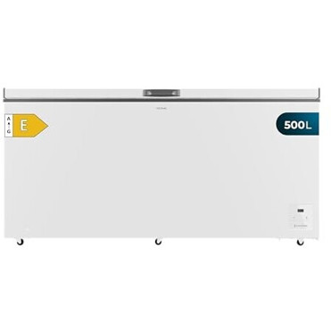 Cecotec - Bolero CoolMarket Chest 500 E - Gefriertruhe mit Schnellgefrierfunktion und 500L Inhalt in Weiß
