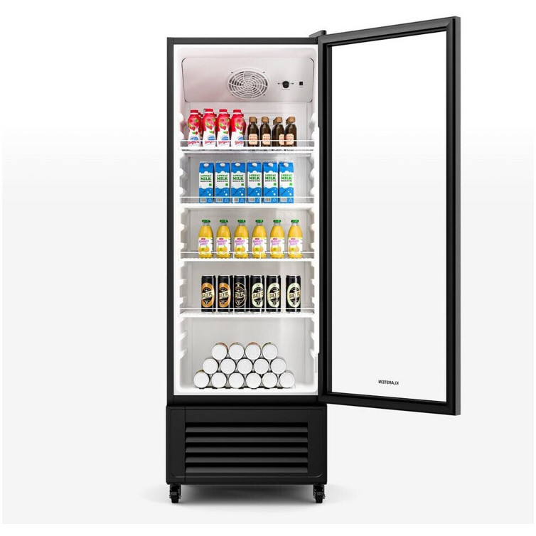 Klarstein - HEA-GCoolerBK-270L - Getränkekühlschrank - freistehend, Glastür, schwarz