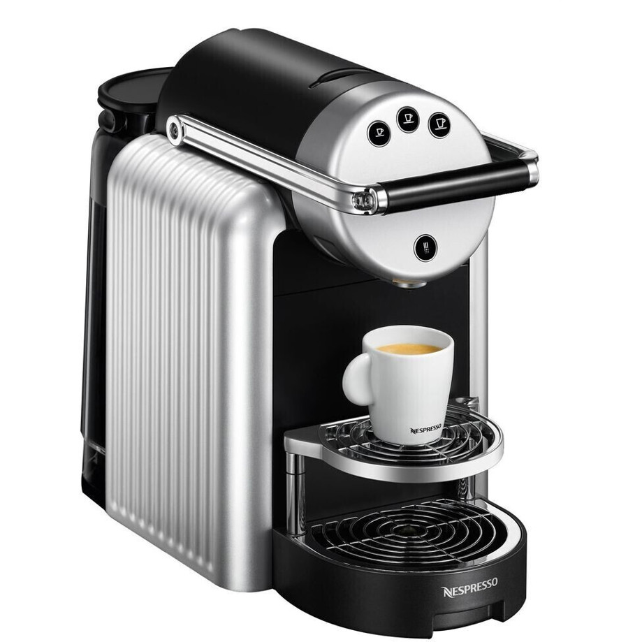 Nespresso - Zenius Kapselmaschine - ZN 100 PRO - silber schwarz - 19 bar - 2l Wassertank