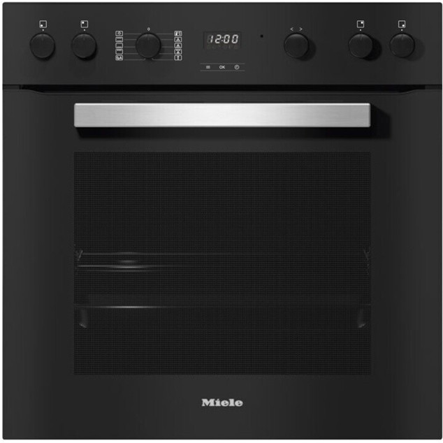 Miele - H 2459 E - Einbauherd - obsidanschwarz, Katalyse, 76 Liter, PerfectClean, Heißluft plus