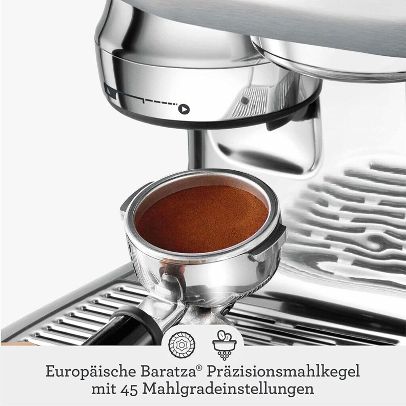 Sage The Oracle Jet Espressomaschine - Siebträgermaschine mit Cappuccinatore, Touchscreen, 2,3 l Wassertank, 1.600 Watt, Edelstahl gebürstet