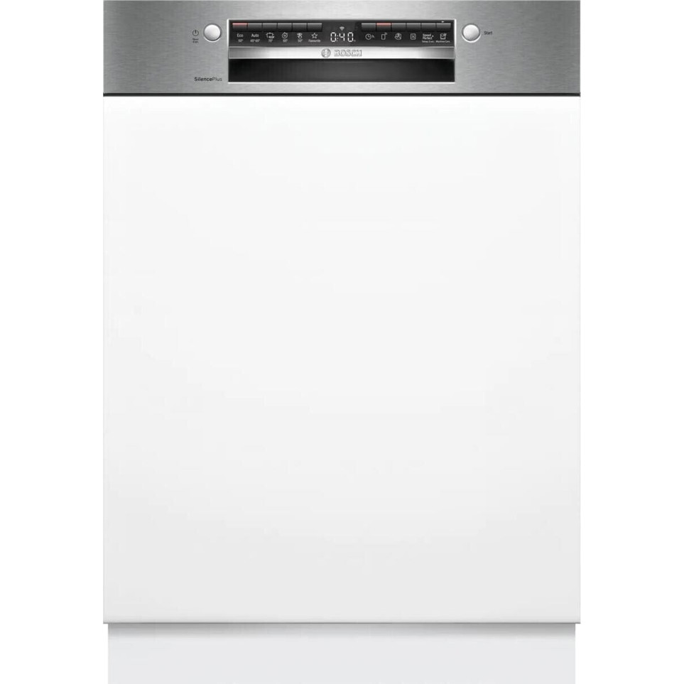 Bosch SMI4EVS08E Einbaugeschirrspüler - 14 Maßgedecke, WLAN, Home Connect, 6 Programmen, Vario Schublade, Edelstahl-Optik