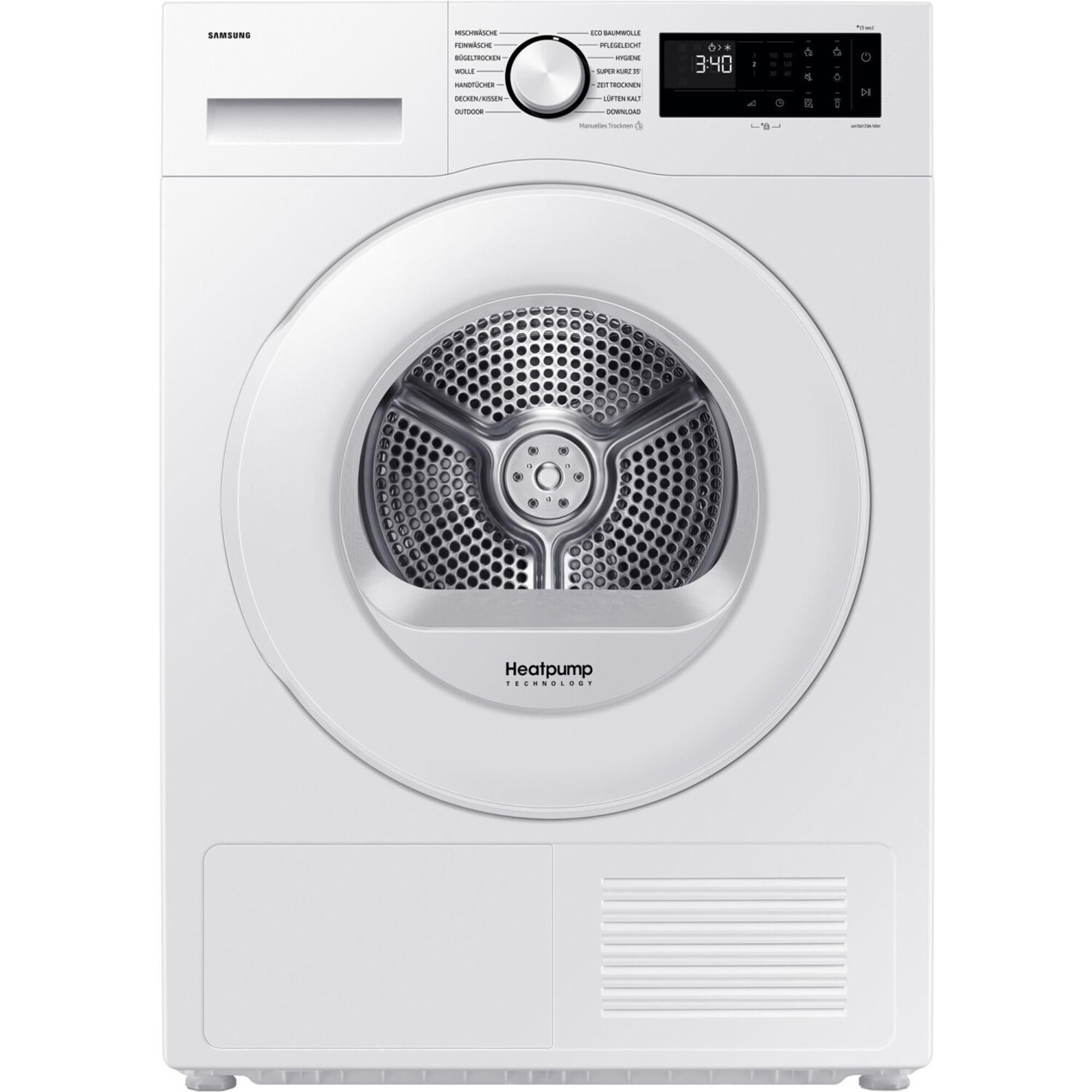 Samsung DV90DG52A0TE/EG Wärmepumpentrockner 9 kg weiß App Steuerung