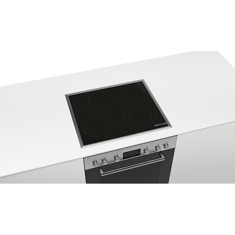 Bosch - Serie 6 - HND671LS62 - Elektro-Einbauherd mit Cerankochfeld, Pyrolyse, 71 L, schwarz