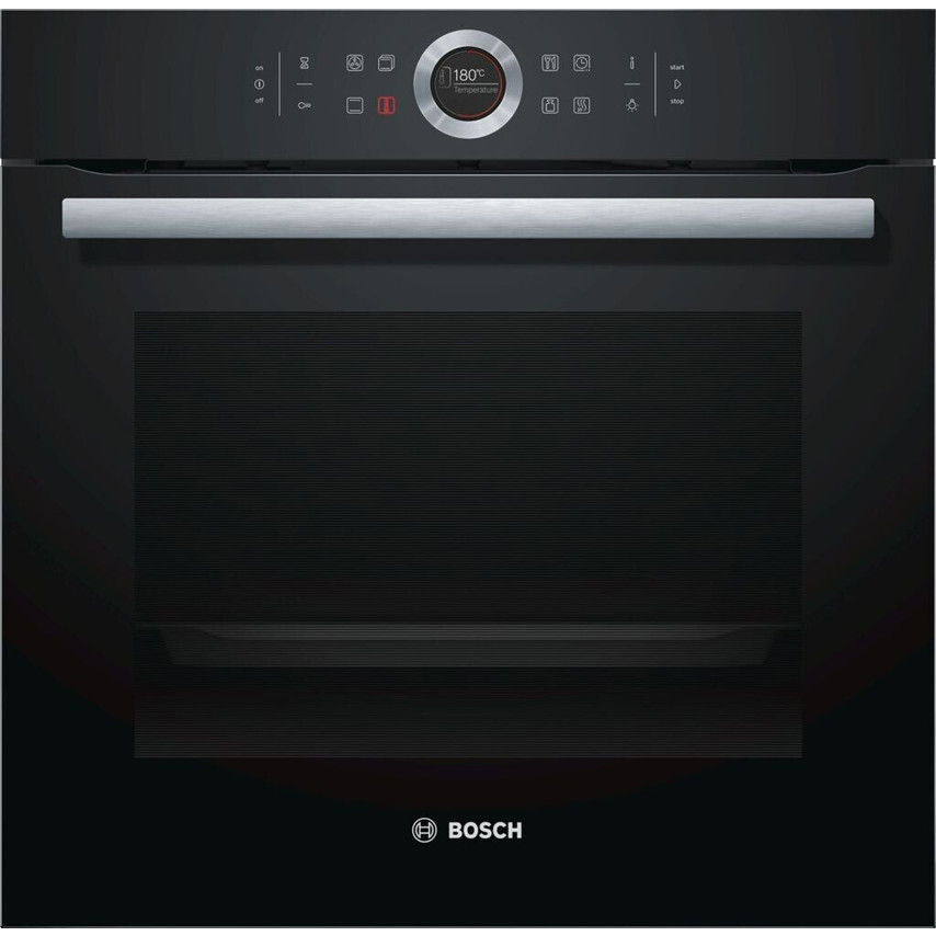 Bosch - Serie 8 - HBG635BB1 - Elektrobackofen mit 71l - Heißluft, TFT Display, softclose, schwarz