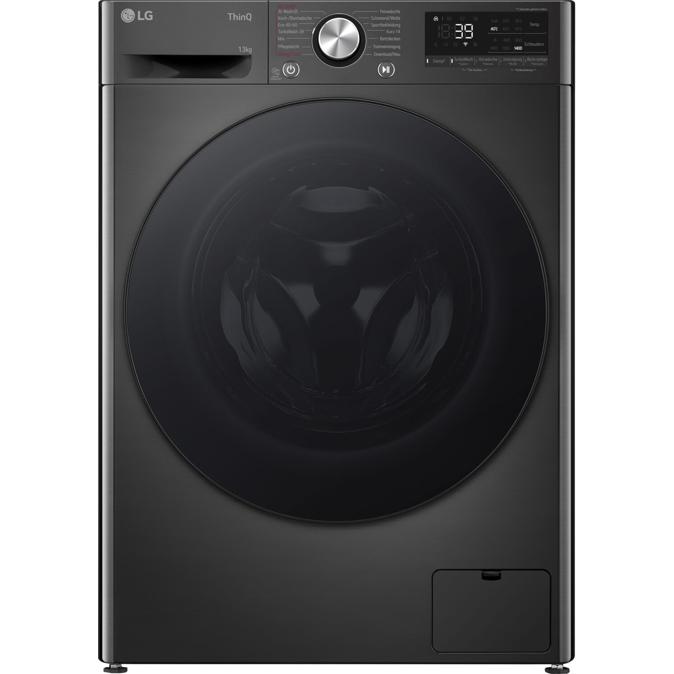 LG - Waschmaschine Serie 7 - F4WR703YB - 13 kg - schwarz