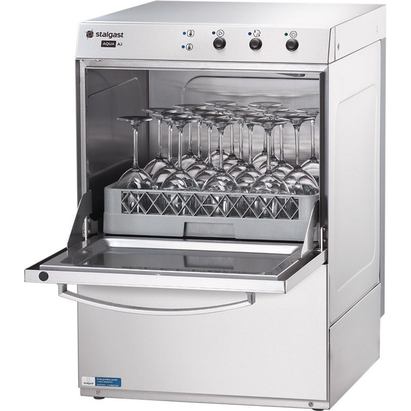 Stalgast - Gastro-Spülmaschine GE313 - Gewerbegeschirrspüler - freistehend, Klarspüldosierpumpe