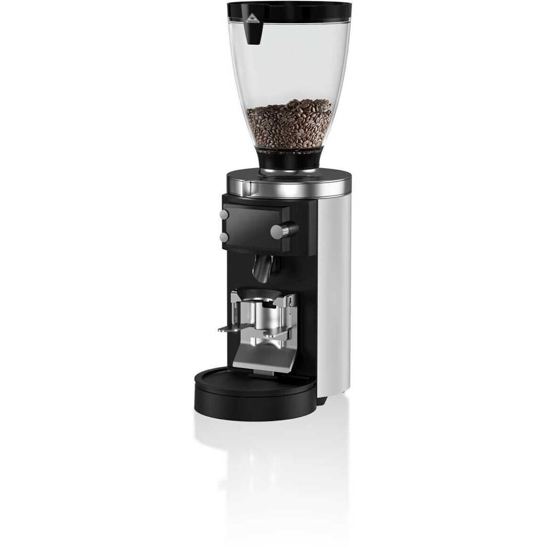 Mahlkönig - E65S GbW - Kaffeemühle - weiß, mit Waage, Siebträgerhalterung, stufenlos, Scheibenmahlwerk